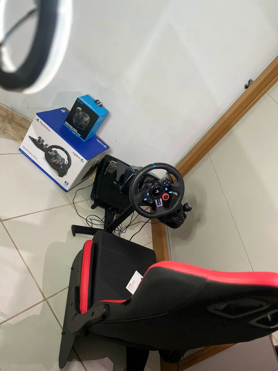 Cockpit completo com g29 , câmbio logitech e cadeira dazz - Foto 2
