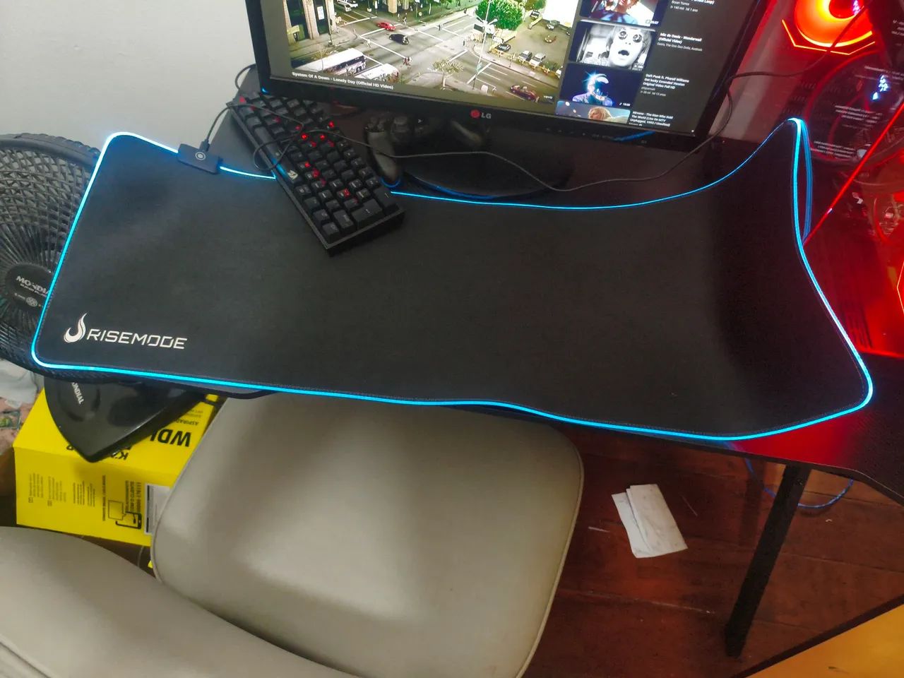 Mousepad risemode com led Rgb - Foto 2