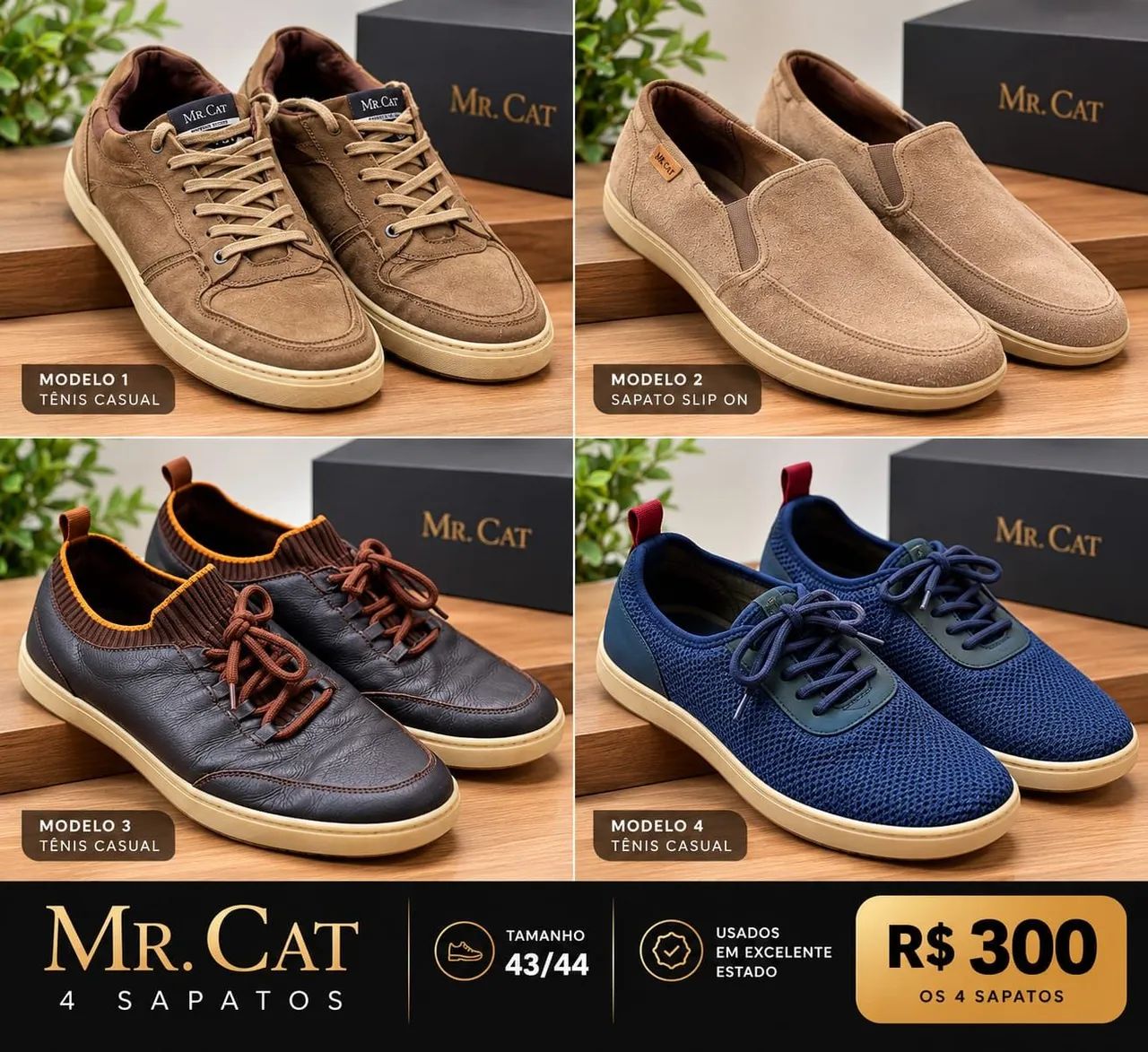 4 sapatos da Mr Cat em excelente estado