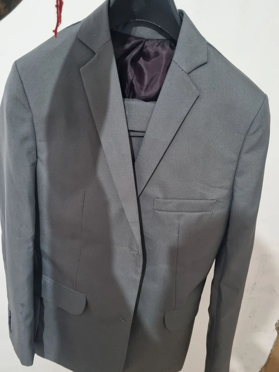 Terno Cinza Anubis Slim novo + Calça tam 40 - Foto 3