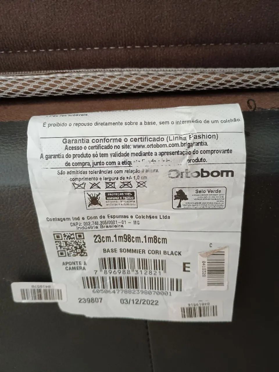 Cama box e colchão de mola solteirão Ortobom  - Foto 3