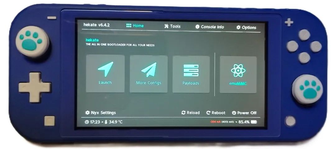 Console Nintendo Switch Lite Azul Atmosphere Micro SD 128GB