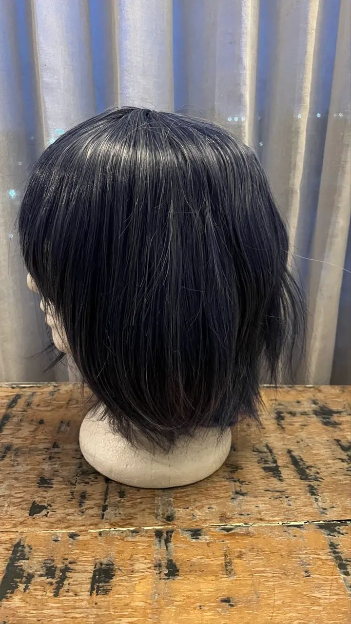 Peruca/Wig Cosplay - Azul Escuro  - Foto 2