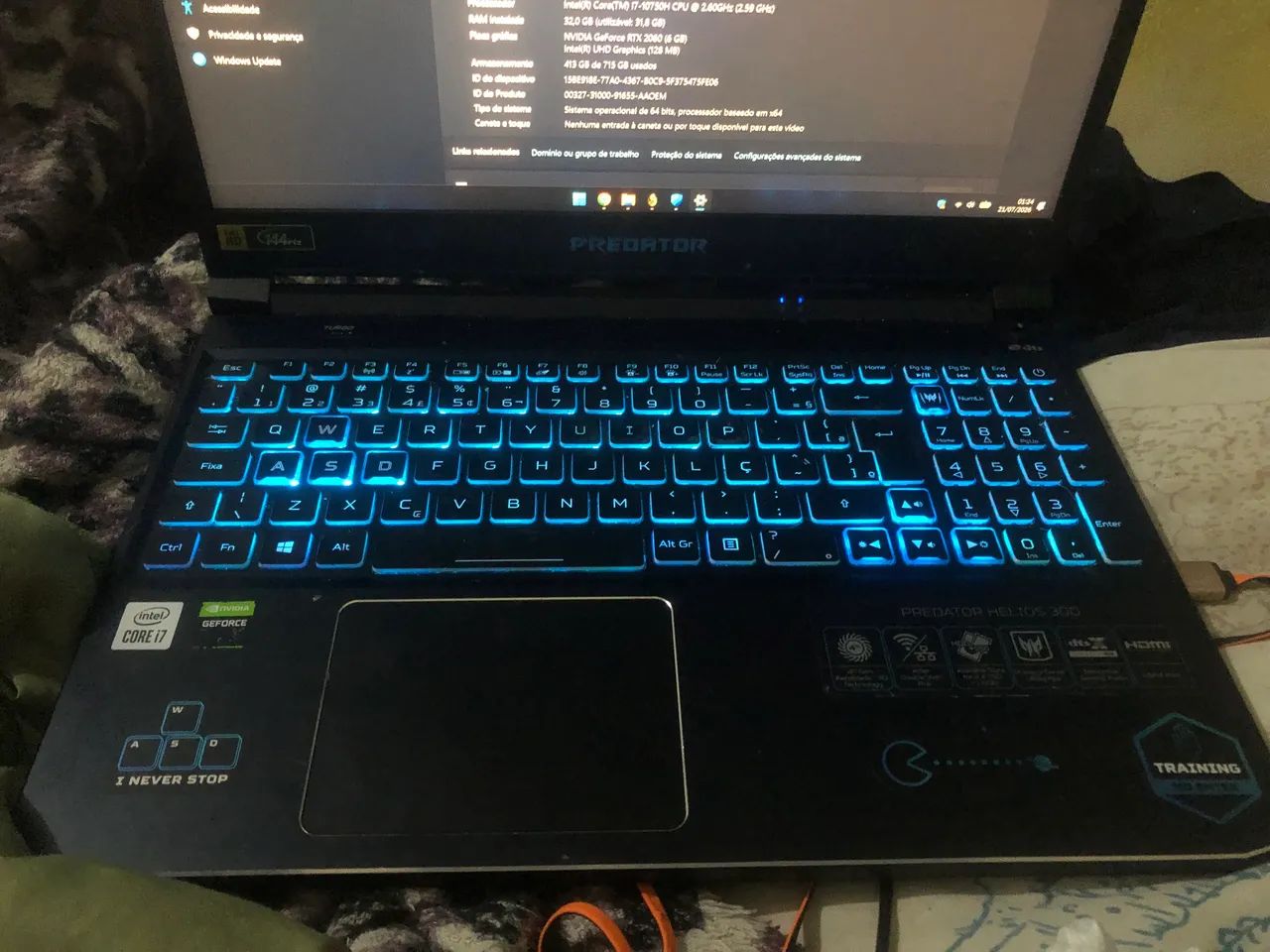 Notbook gamer Hélio 300 predator  - Foto 3