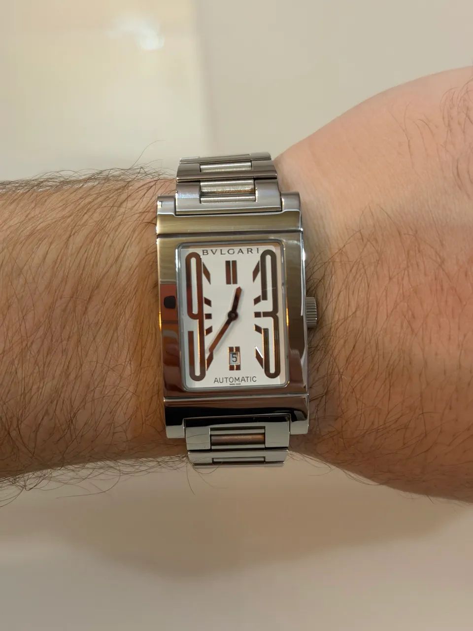 Relógio Bvlgari Rettangolo automático usado - Foto 4