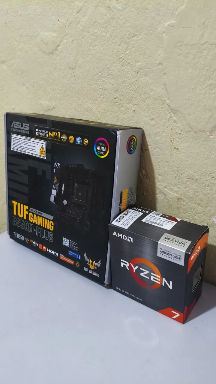 Kit Placa Mãe B550M Plus + Ryzen 7 5700X3D - Foto 2