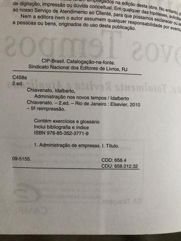 Livro Chiavenatto administração