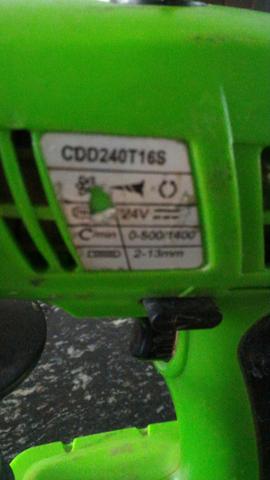 Parafusadeira e Furadeira profissional 24 volts, apenas R$ 200,00 - Foto 3