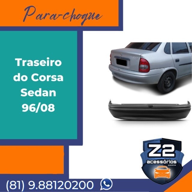 Parachoque Traseiro Corsa Classic 96 97 98 A 06 07 08 09 10