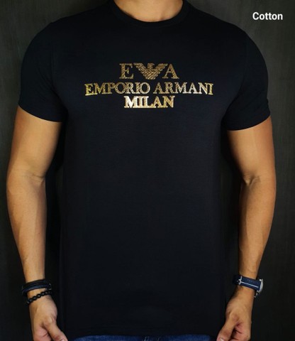 Camiseta Pima Armani Versace Masculino melhor qualidade  - Foto 4