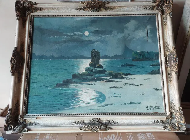 PINTURA OST QUADRO PINTOR J BERTONI
