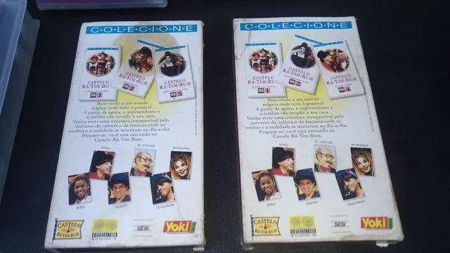 Castelo Rá Tim Bum fitas VHS vídeo, capas e fitas em bom estado, envio qualquer local. - Foto 5