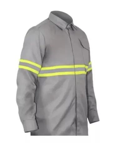 CAMISA EM BRIM PARA OBRA