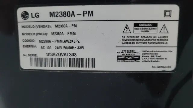 TV monitor 23 Fullhd Lg Flatron M2380a - leia - Foto 3