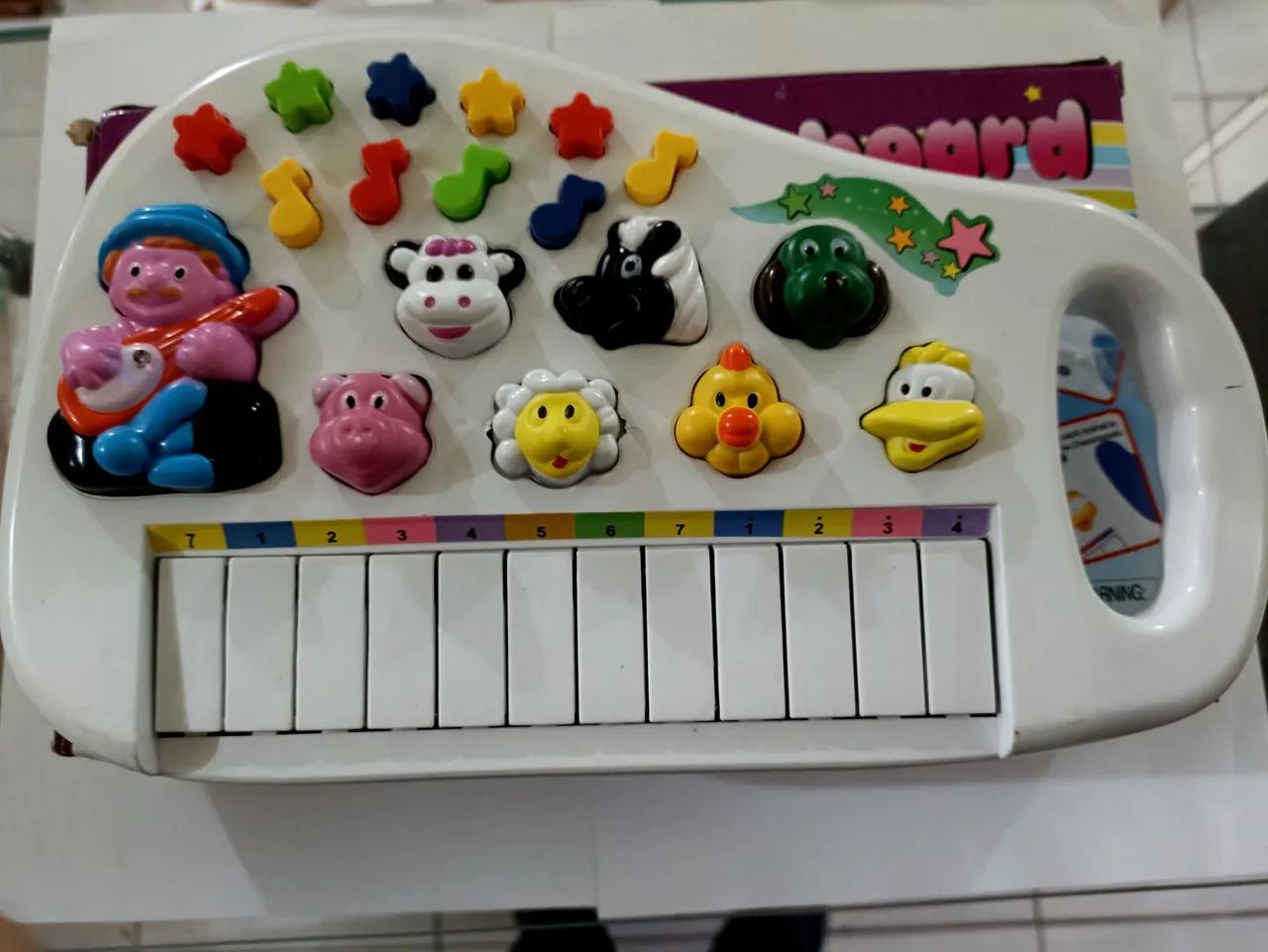 R$45 piano musical brinquedo musical eletronico a pilhas iaiao novo  - Foto 6