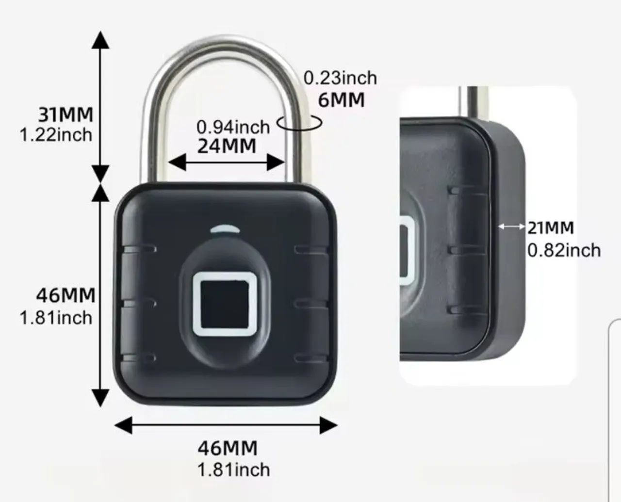 Cadeado Smart Digital/Biometria (Tuya). - Foto 4