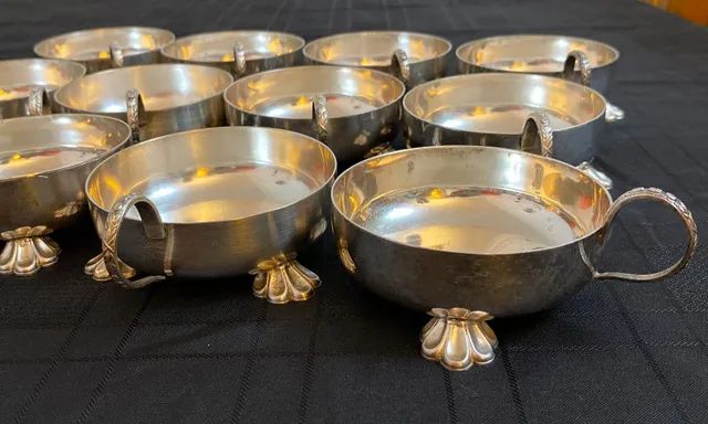 Taças sobremesa prata - Foto 5