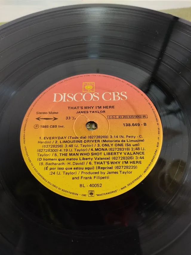 LP disco vinil James Taylor - That's Why i'm here 1985 - Foto 4