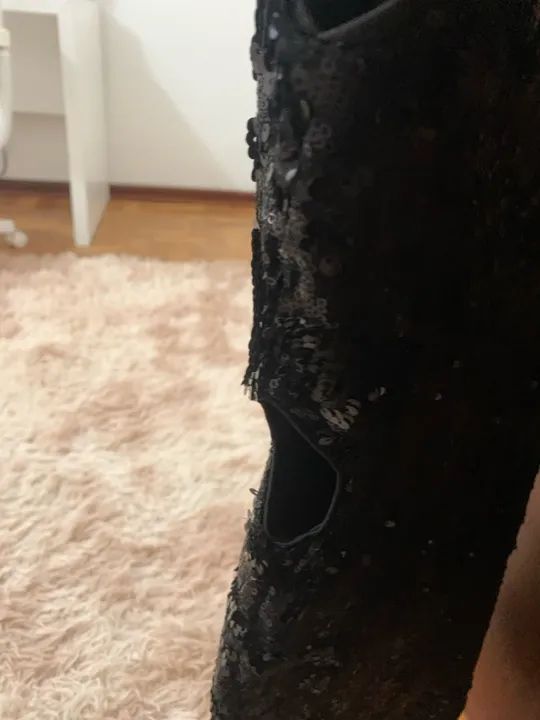 Vestido Preto de Paetê - Foto 3