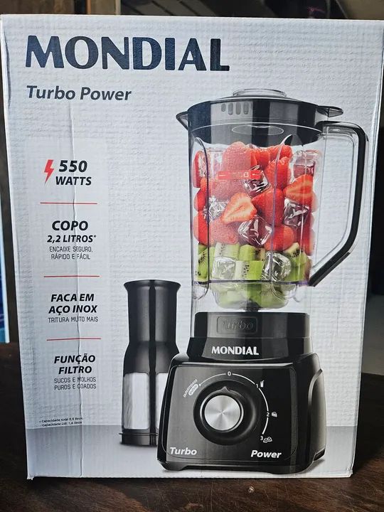PROMOÇÃO LIQUIDIFICADOR MONDIAL 550W COM FILTRO R$149.00 AVISTA. 