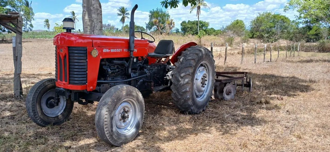 Trator Massey Ferguson 65X e Grade 24 discos - Foto 2