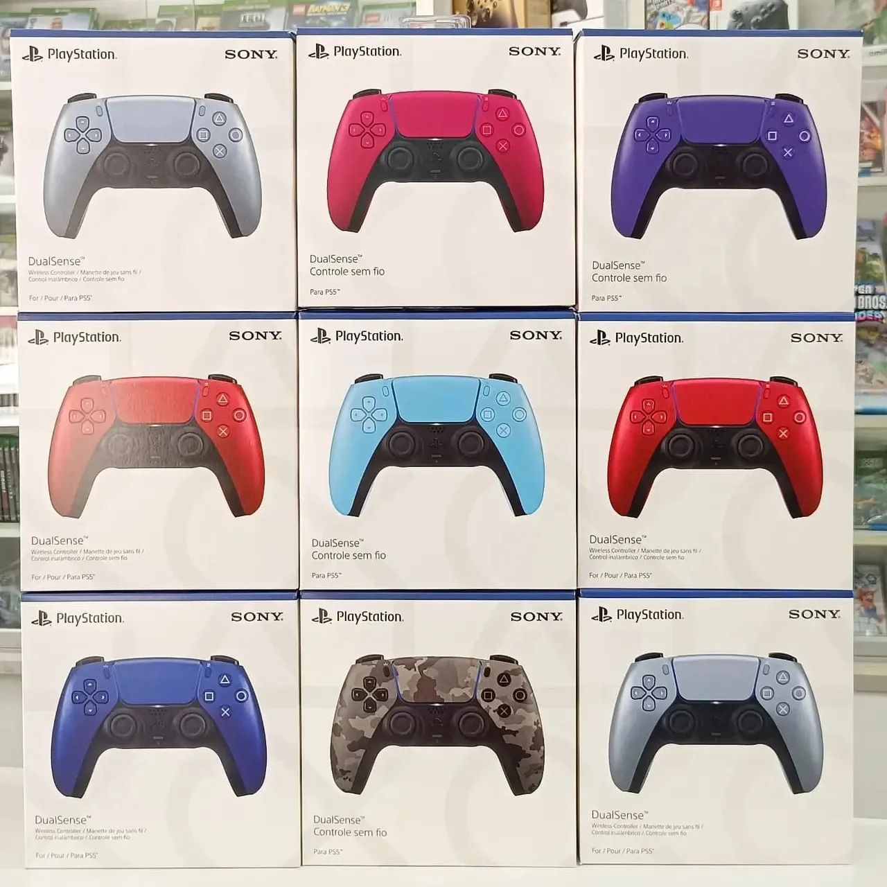 Controle DualSense PS5 - Várias Cores todos originais 