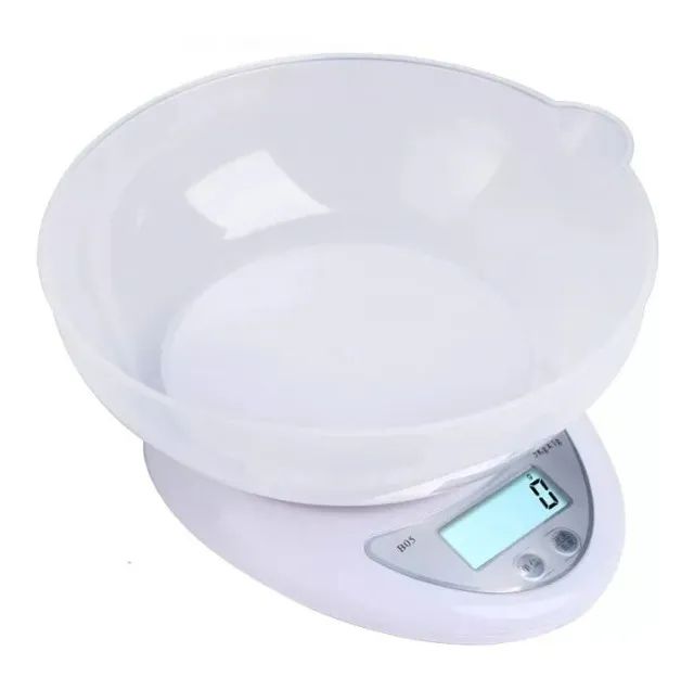 Balança De Cozinha Digital Precisão Até 5kg Com Bandeja - Loja Natan Abreu 