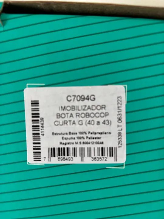 Bota imobilizadora ROBOCOP - Foto 3