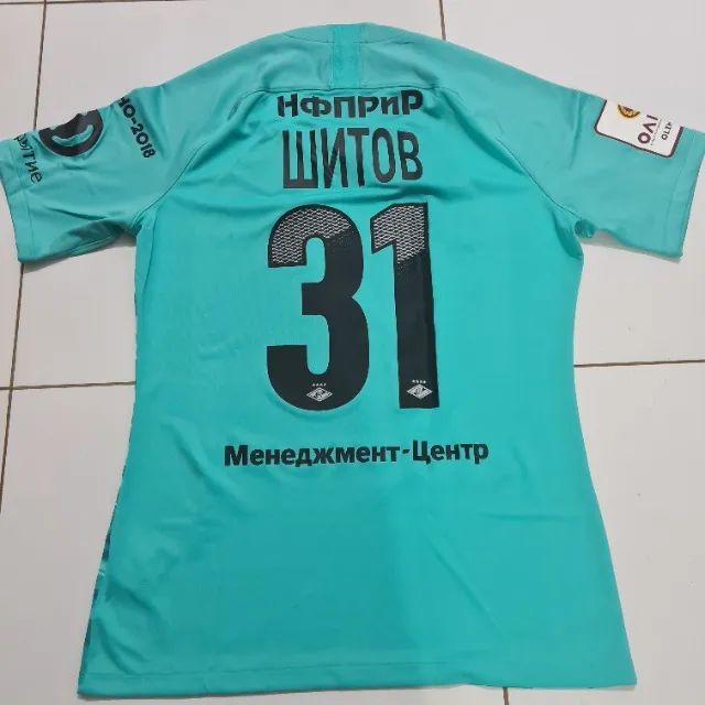 Camisa Goleiro Nike Spartak Moscou Verde Usada em jogo - Foto 2