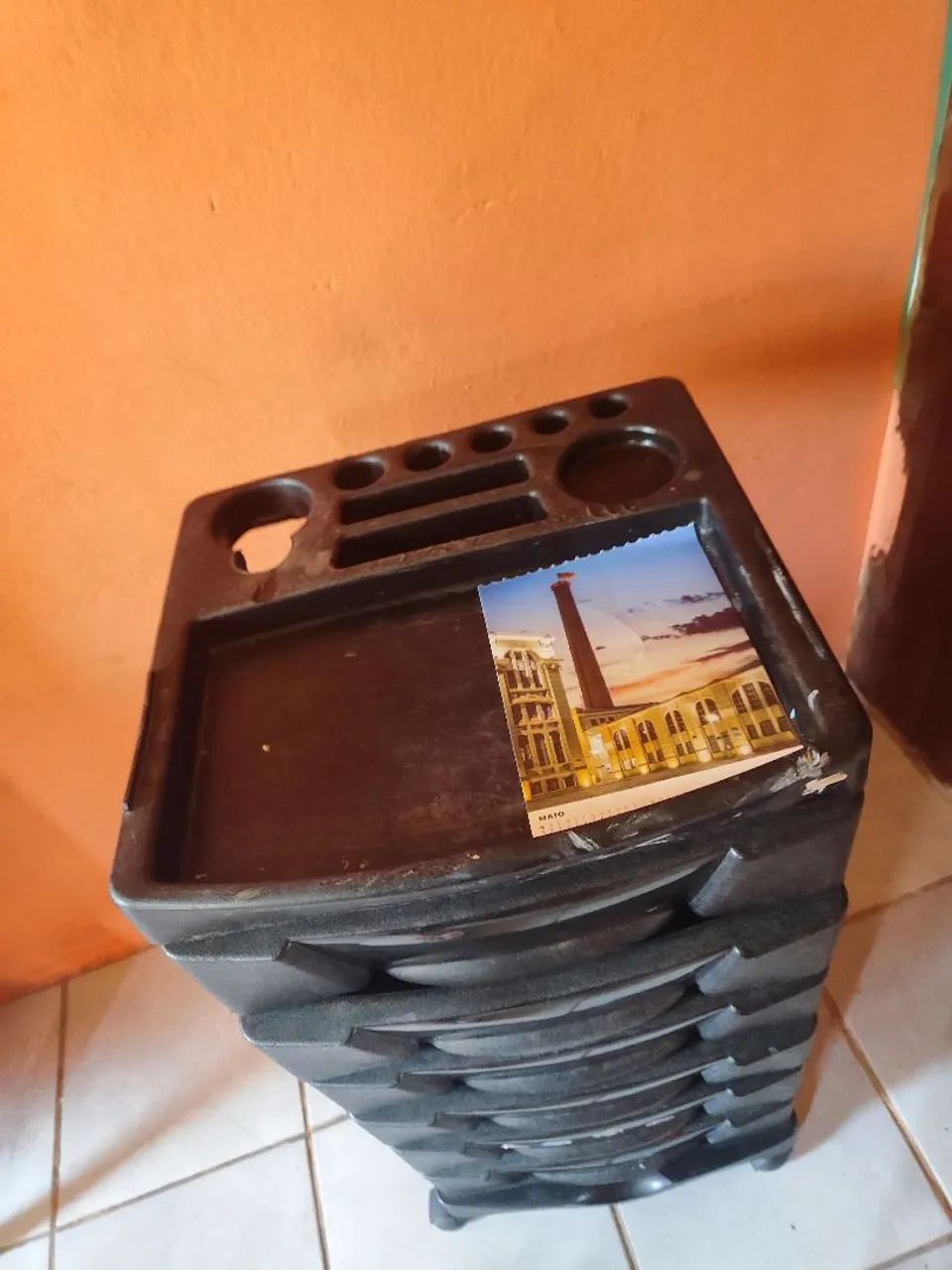 Gaveteiro de plástico com rodinhas - Foto 5