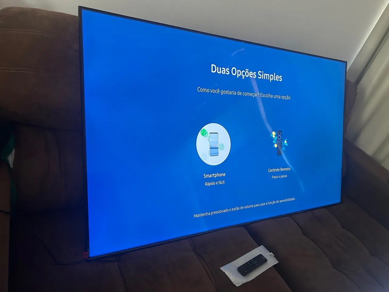 Smart TV Samsung 65p 4k Alexa e comando de voz.