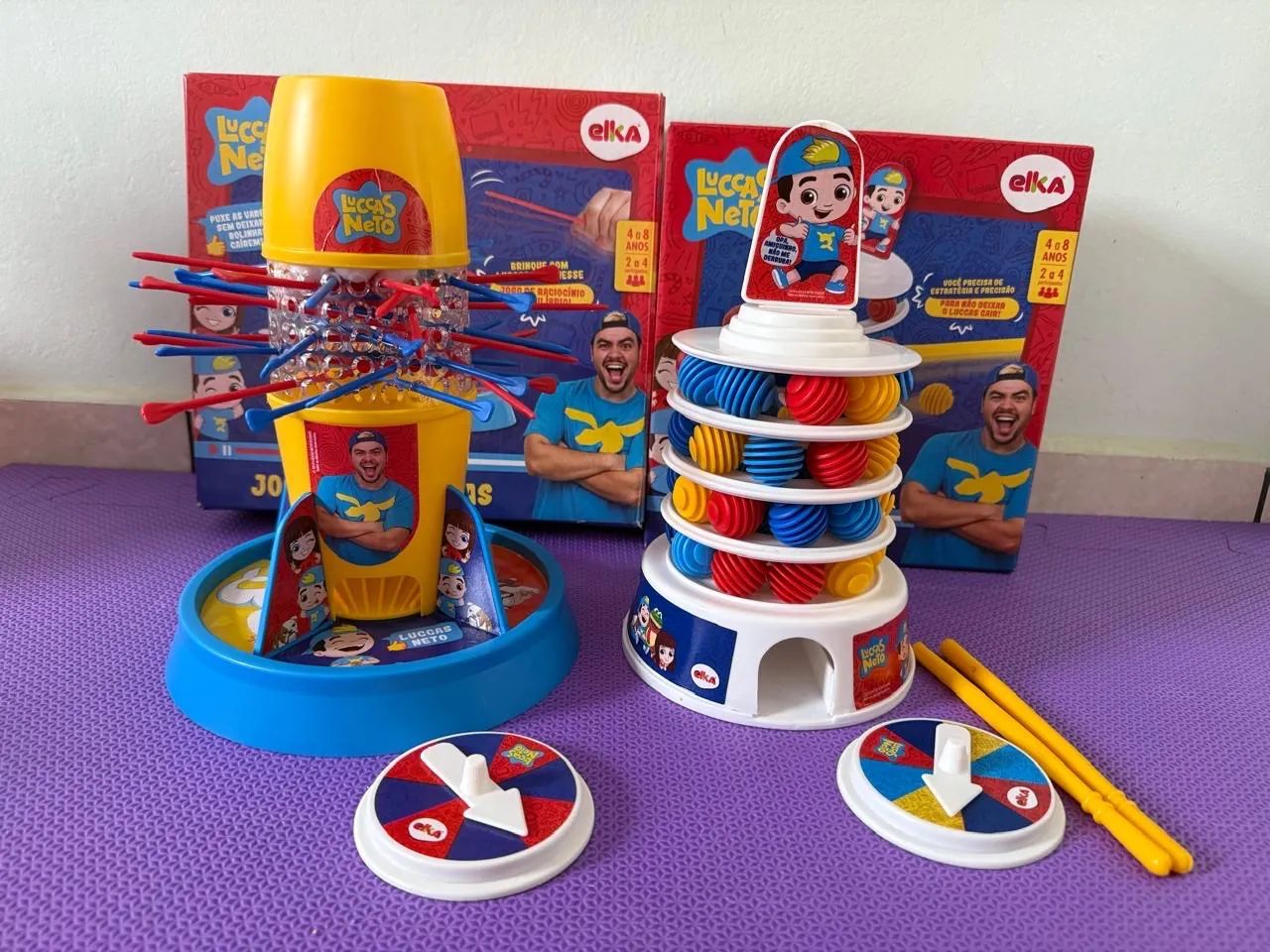 Kit Luccas Netto com os Jogos tira vareta e avalanche