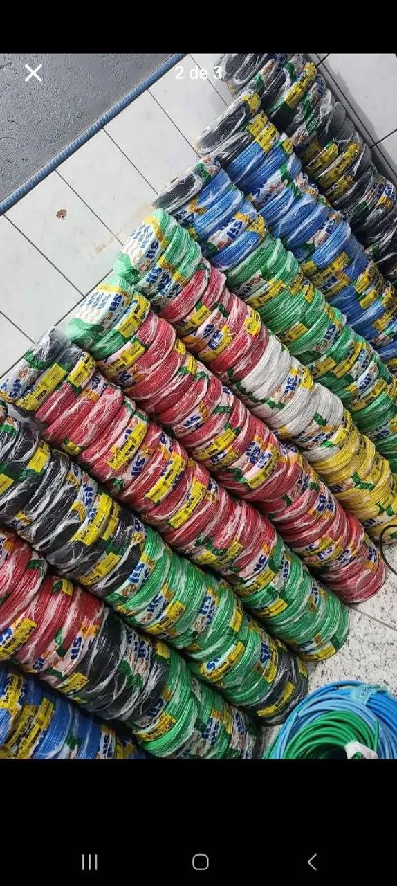 Fio elétrico sil 100% cobre original diversas cores disponíveis ? - Foto 2