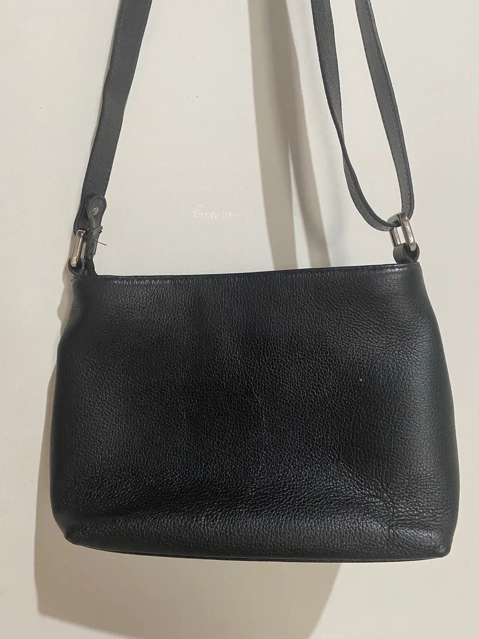 Bolsa smart Bag em Couro Preta  - Foto 4
