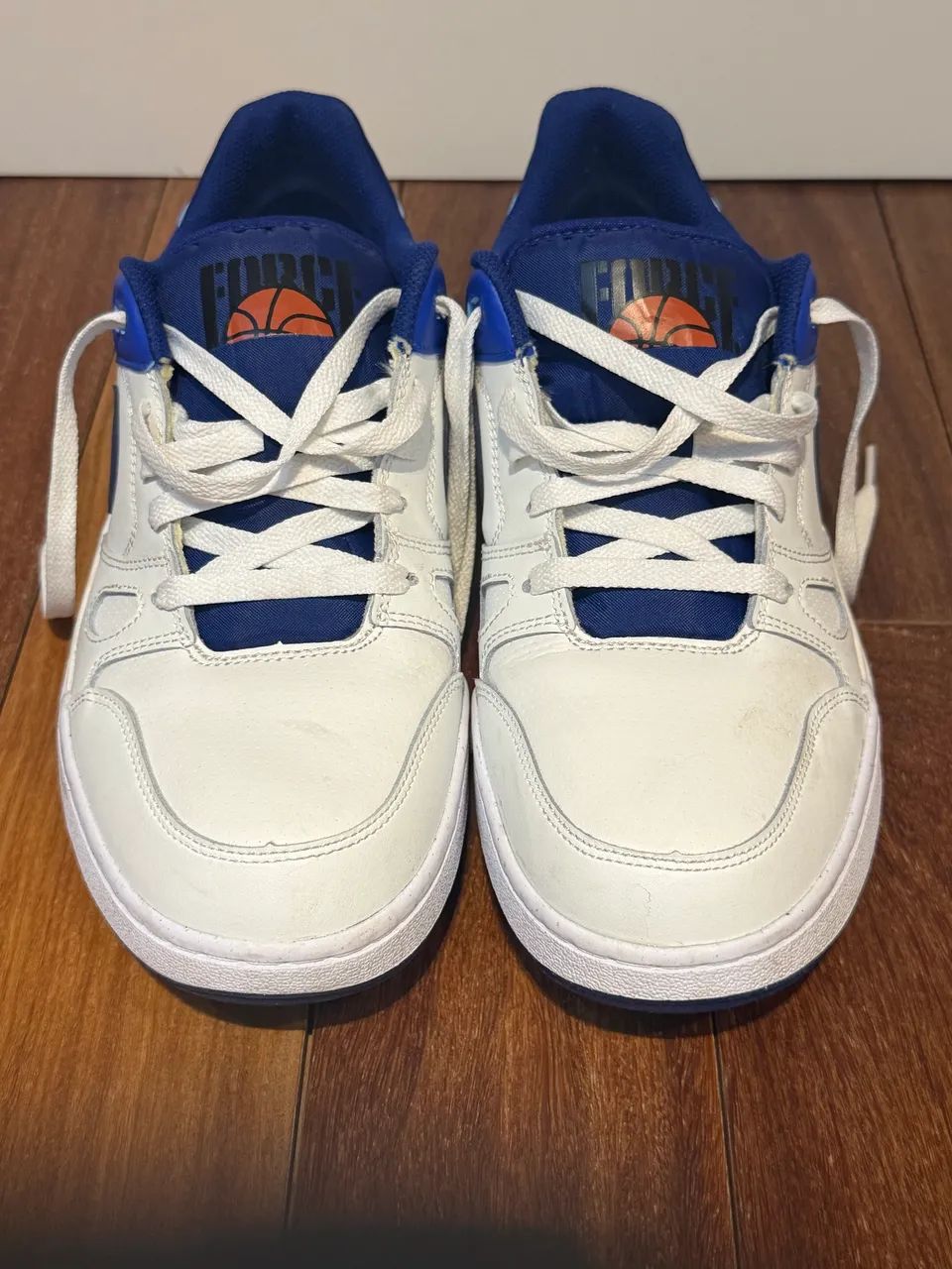 Nike Force Branco  e Azul - Foto 5