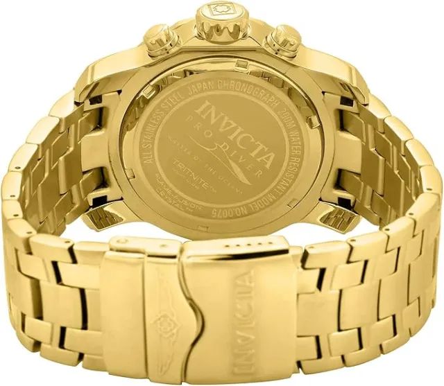 Relógio Masculino Invicta Pro Diver Collection Dourado - Cronógrafo - Foto 2