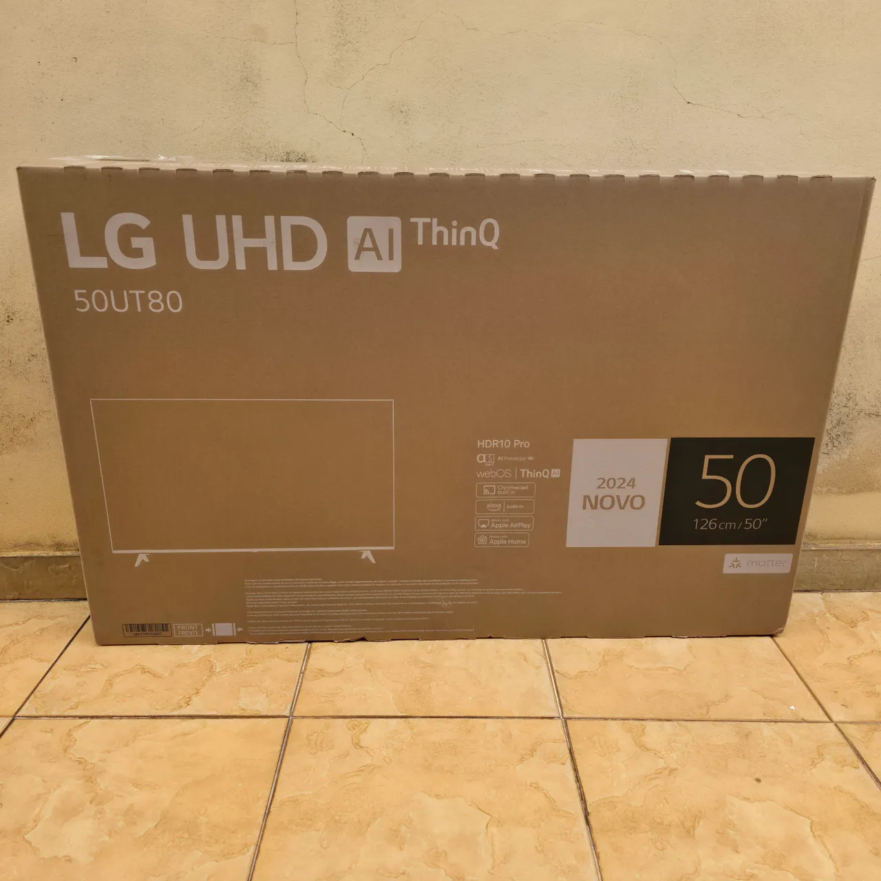 TV LG 50 polegadas 4K UT80 (Nova)