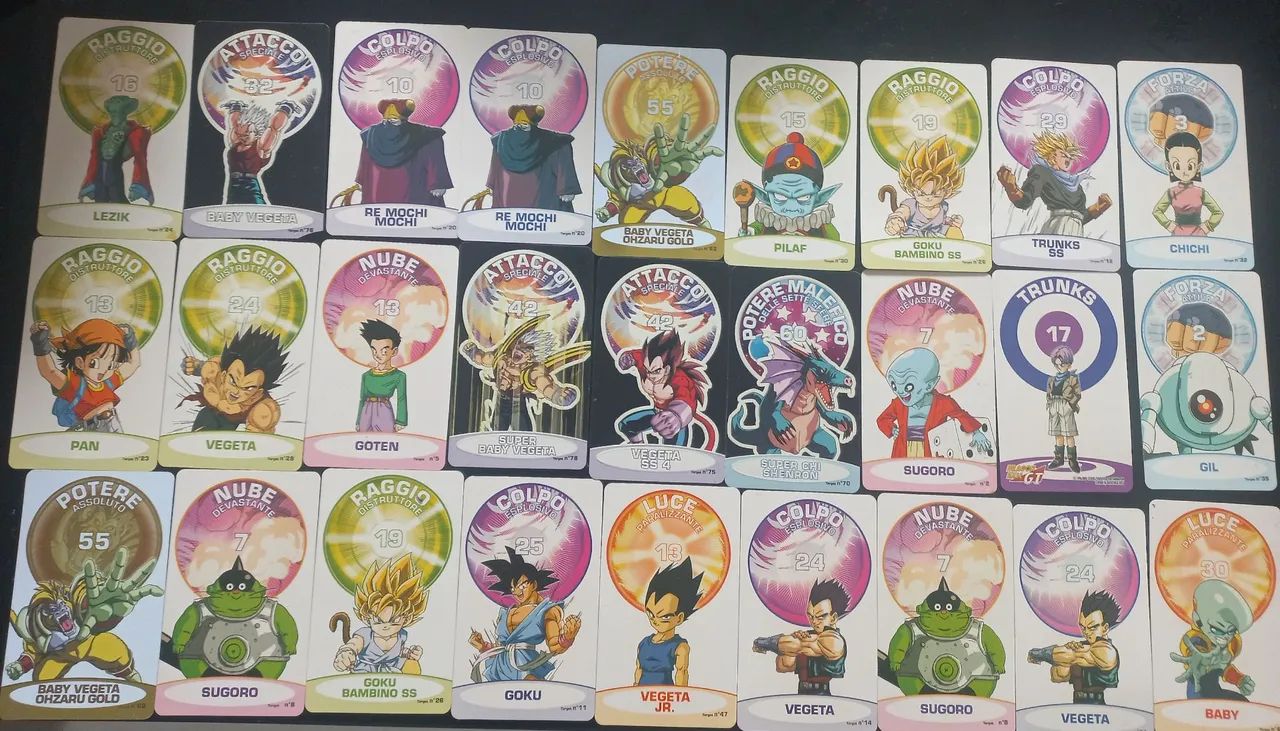 Cartas Dragon Ball Z - 12$ cada