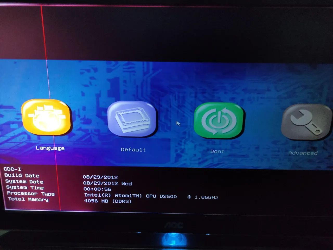 Computador Intel Atom D2500 4 GB de RAM HD de 500 GB 