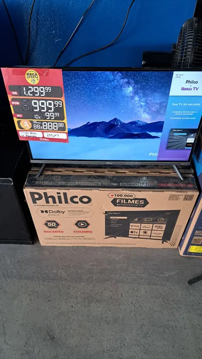 TV Philco 32 polegadas Roku Smart