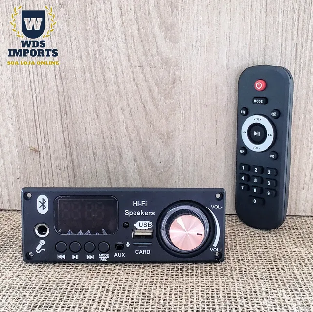 Placa decodificadora Amplificada Usb Bluetooth 80W