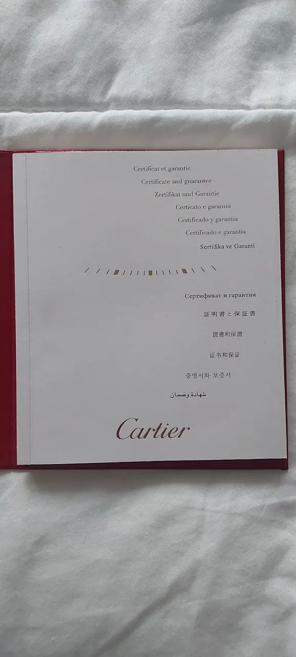  manual e certificado Cartier Vermelha - Foto 2