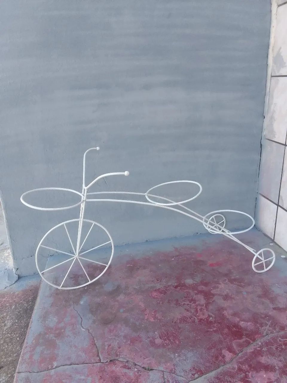 Suporte de Vaso Decorativo em Ferro - Bicicleta - Foto 2