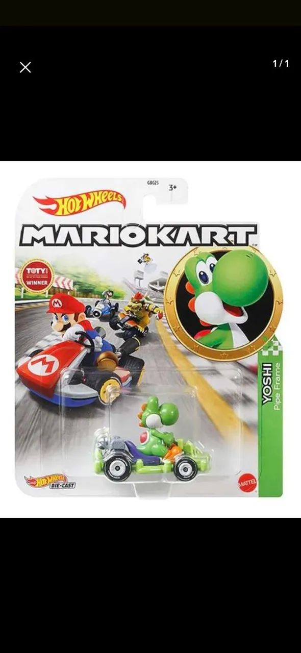 Hot Wheels - MARIO KART - Yoshi Mach 8 - 1/64
