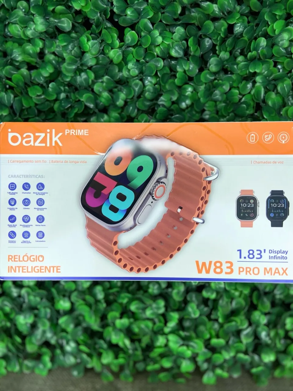 Smartwatch Bazik W83 Pro Max - Tela Infinita 1.83''