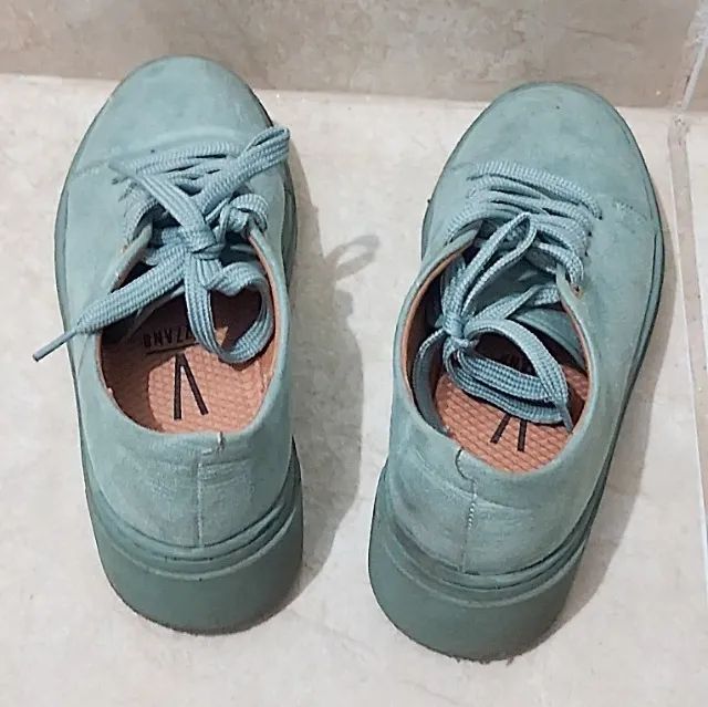 Tênis Vizzano Feminino Preto, Branco e Verde Menta 36