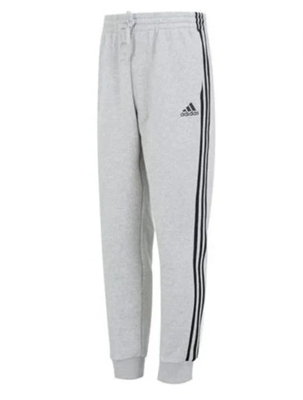 Calça Adidas Masculina Cinza com Listras Moletom - Foto 2
