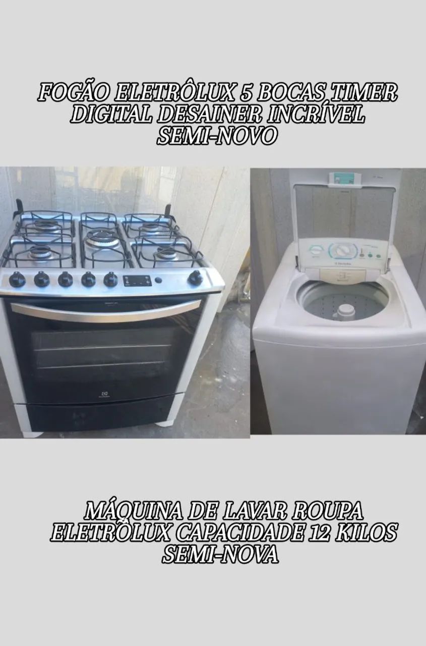 Fogão Electrolux 5 Bocas Timer Digital Desaîner