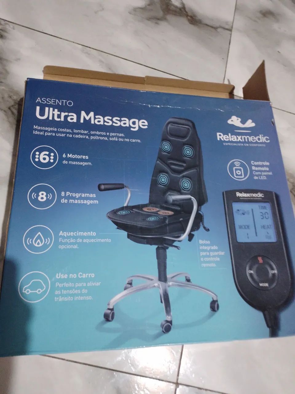 Massageador cadeira de Escritório com Massagem e Aquecimento - Foto 5