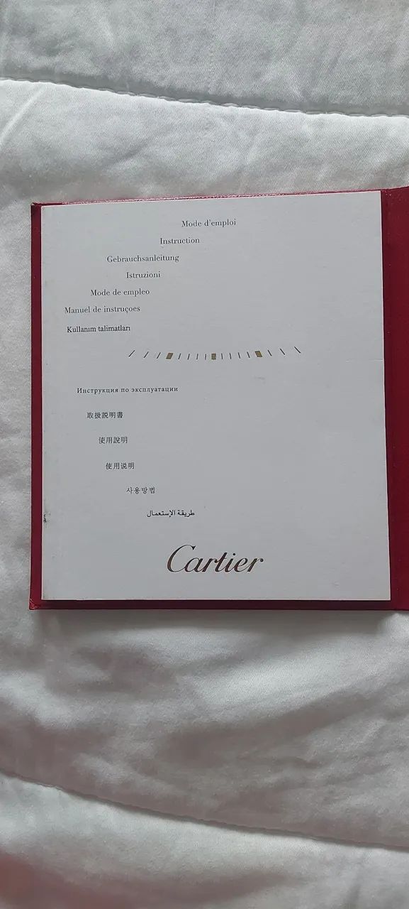  manual e certificado Cartier Vermelha - Foto 3